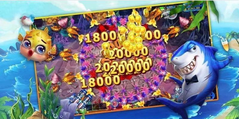 Đồ họa bắt mắt của tựa game bắn cá thần tài